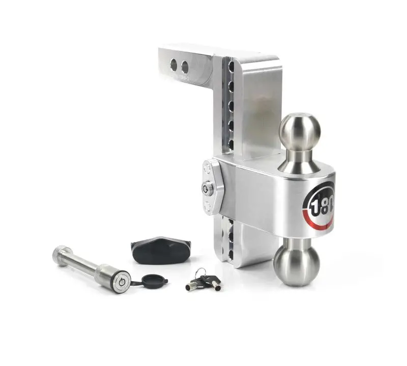 Weigh Safe 180 Hitch 8In Drop Hitch & 2In Shank (10K/12.5K Gtwr) W/Ws05 - Aluminum 1