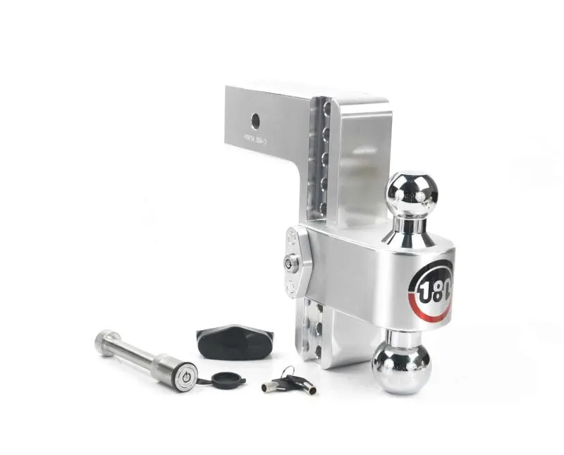 Weigh Safe 180 Hitch 8In Drop Hitch & 3In Shank (10K/21K Gtwr) W/Ws05 - Aluminum 1