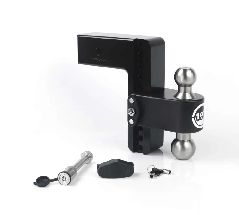 Weigh Safe 180 Hitch 8In Drop Hitch & 3In Shank (10K/21K Gtwr) W/Ws05 - Black Cerakote 1