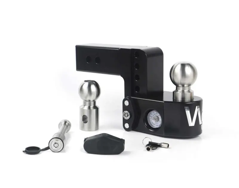 Weigh Safe 4In Drop Hitch W/Built-In Scale & 2.5In Shank (8K/18.5K Gtwr) W/Ws05 - Black Cerakote 1