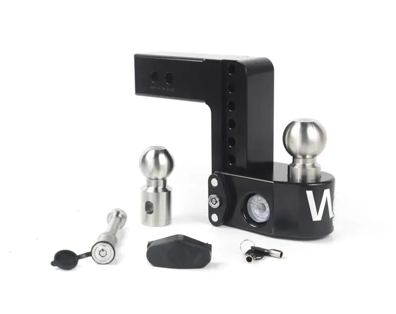 Weigh Safe 6In Drop Hitch W/Built-In Scale & 2.5In Shank (8K/18.5K Gtwr) W/Ws05 - Black Cerakote 1