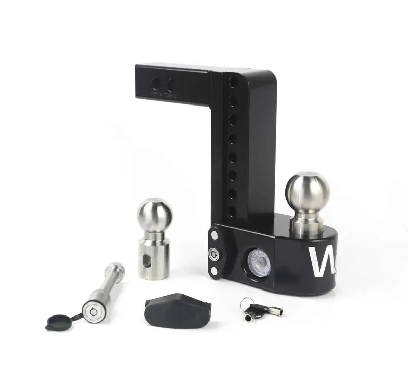 Weigh Safe 8In Drop Hitch W/Built-In Scale & 2In Shank (8K/12.5K Gtwr) W/Ws05 - Black Cerakote 1
