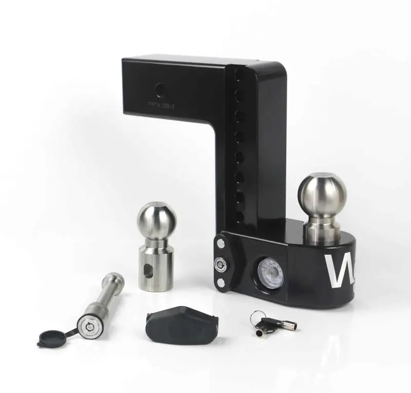 Weigh Safe 8In Drop Hitch W/Built-In Scale & 3In Shank (8K/21K Gtwr) W/Ws05 - Black Cerakote 1