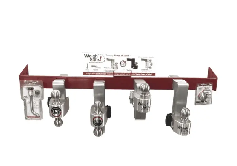 Weigh Safe End Cap Pop Display Stand - Red 1