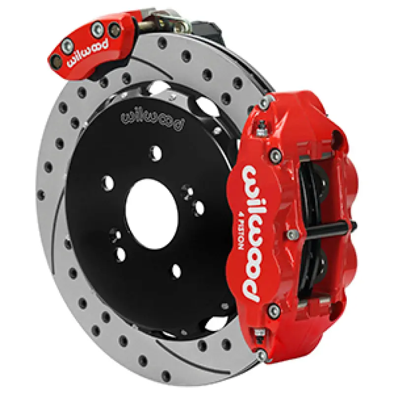 Wilwood 00-09 Honda S2000 Narrow Superlite 4R Rear Brake Kit - Drilled & Slotted 1