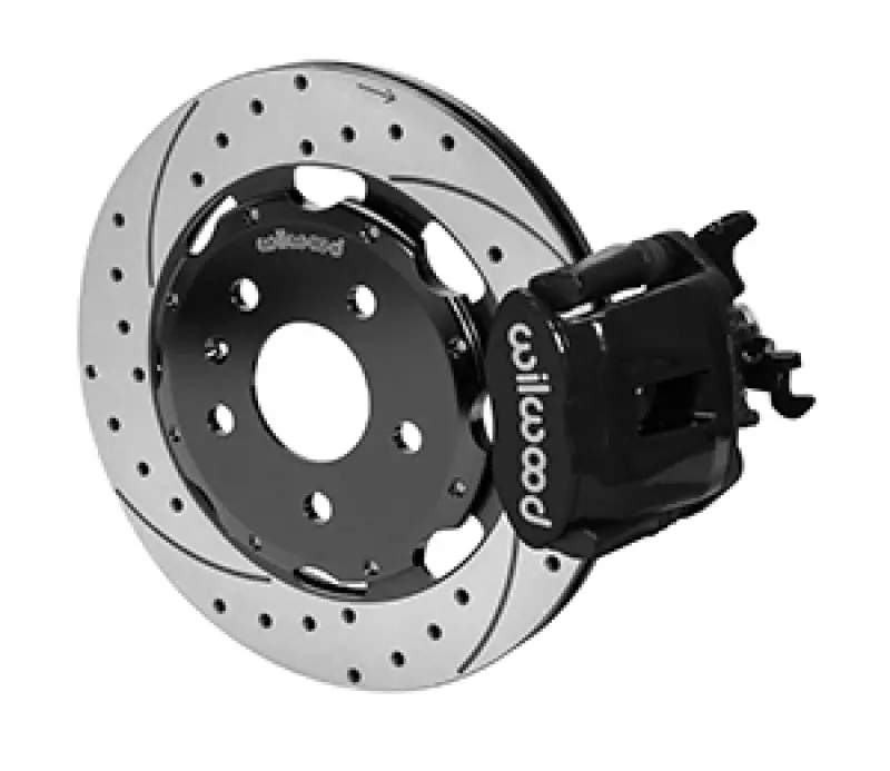 Wilwood 03-08 Audi A4 Caliper-Combination Parking Brake Rear 12.19 Rotor - Black 1