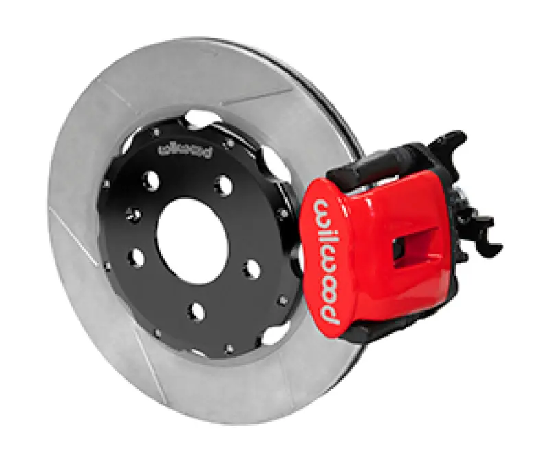 Wilwood 03-08 Audi A4 Caliper-Combination Parking Brake Rear 12.19 Rotor - Red 1