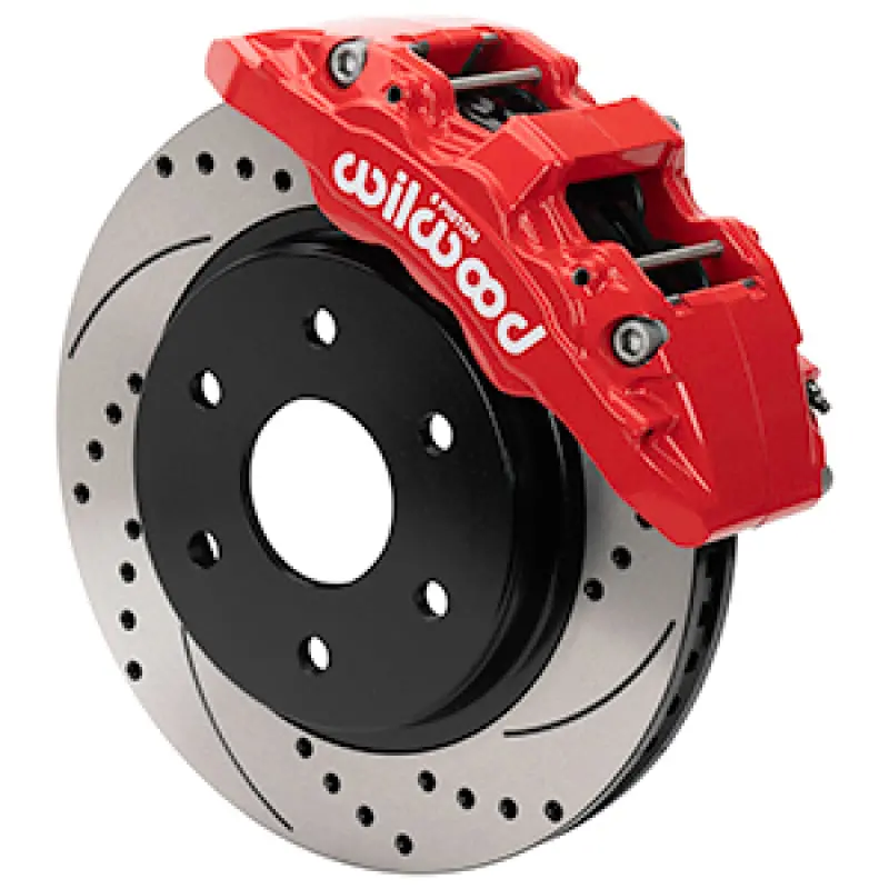 Wilwood 10-14 Ford F-150 Raptor Aero6-Dm Front Brake Kit - D&S - Red 1