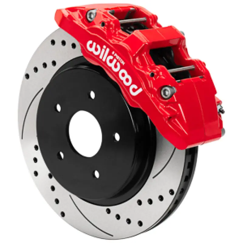 Wilwood 13-18 Dodge Ram 1500 Aero6 Dm Srp Front Brake Kit W/ Lines - Red 1