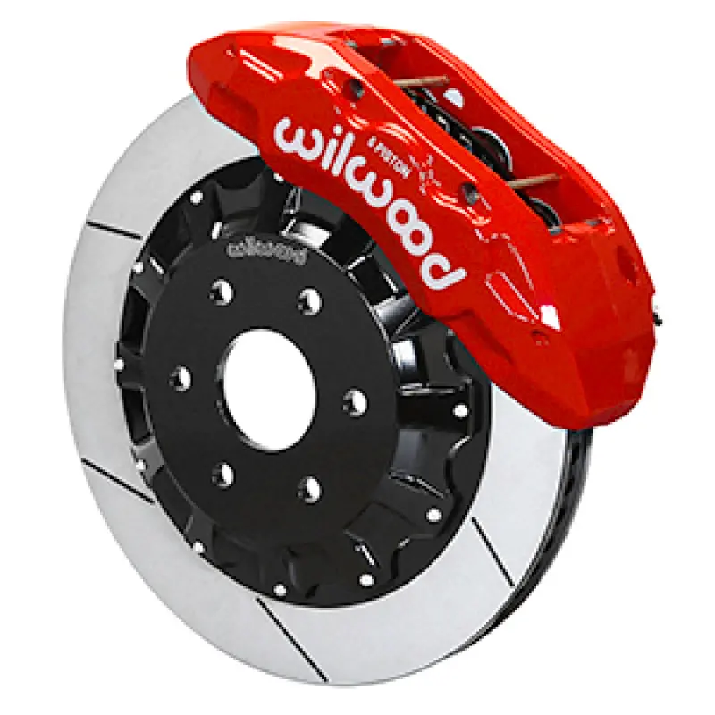 Wilwood 13-18 Ram 1500 4Wd Aerolite 6R Kit 5 X 5.50In Hub - 13.38In Drilled & Slotted Rotor - Red 1