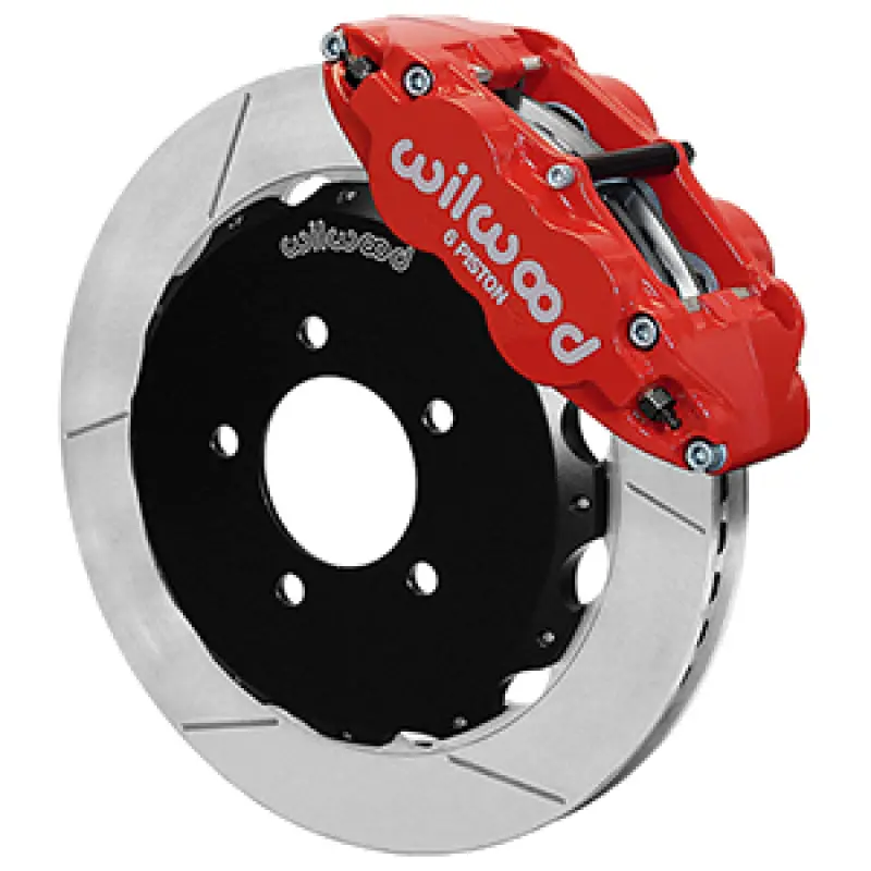 Wilwood 13-24 Honda Civic Oem 57Mm Forged Narrow Superlite 6R Big Brake Front Brake Kit - Red 1