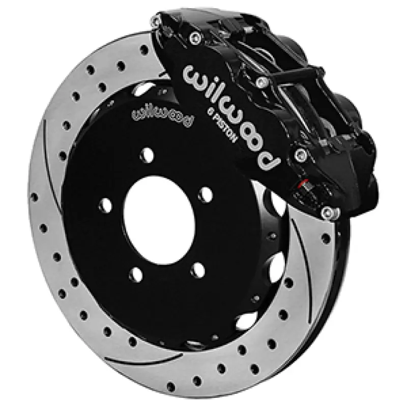 Wilwood 13-24 Honda Civic57mm Forged Narrow Superlite 6R Big Brake Front Brake Kit - Drilled Rotors 1