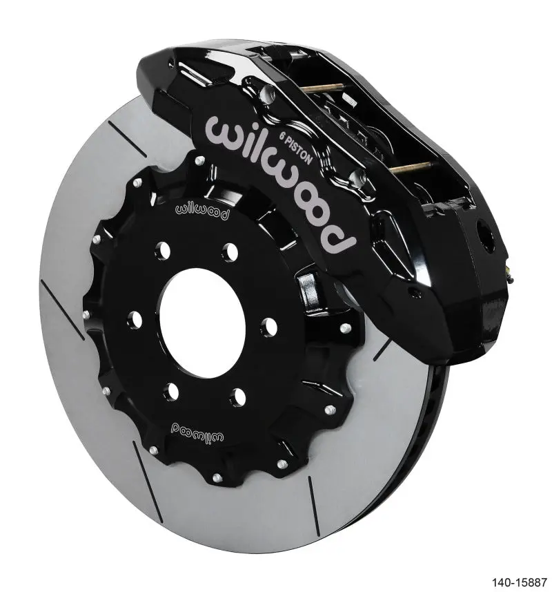 Wilwood 17-19 Ford F150 Raptor Tx6r Front Kit 15.50In Rotor W/ Lines - Black 1