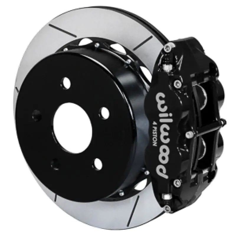 Wilwood 18-21 Jeep Wrangler Narrow Superlite 4R Rear Brake Kit Slotted 13.50In Rotor W/Lines - Black 1