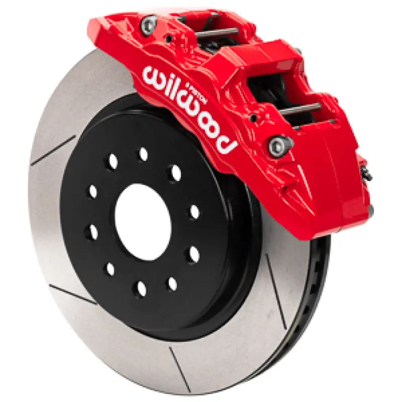 Wilwood 18-25 Jeep Wrangler (Jl)/20-25 Jeep Gladiator (Jt) Aero6-Dm Front Brake Kit - Slotted - Red 1
