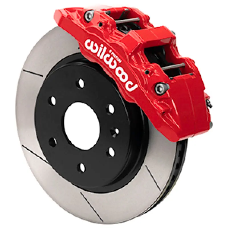 Wilwood 19-21 Chevy Silverado/Gmc Sierra Aero6-Dm Front Brake Kit - Slotted - Red 1
