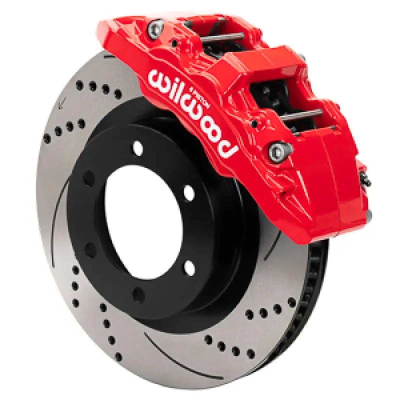 Wilwood 19-22 Ford Ranger Aerolite 6R Kit 6 X 5.50In Hub - 13.38In Drilled & Slotted Rotor - Red 1