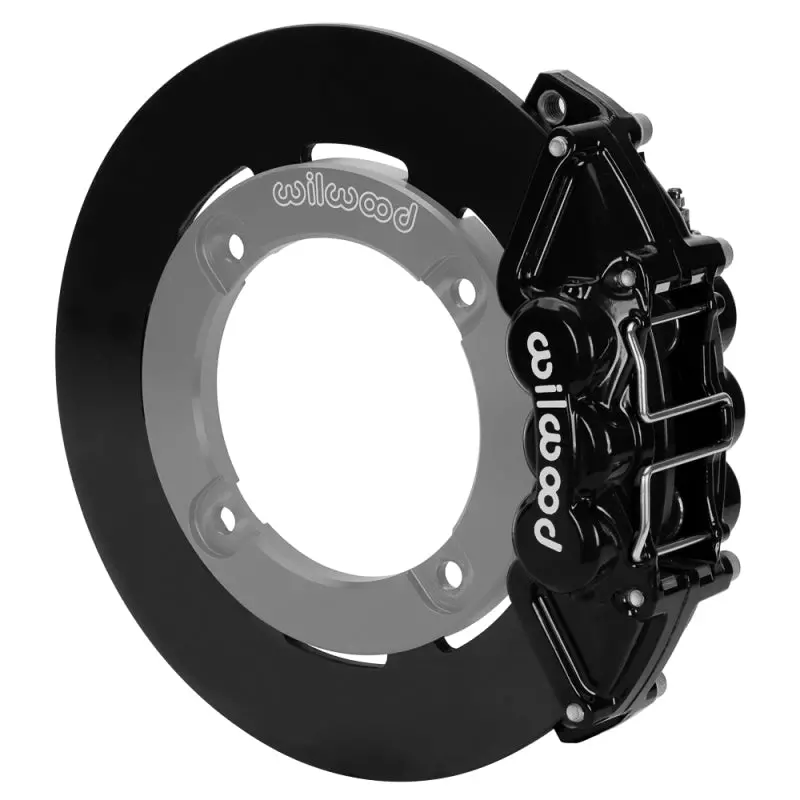 Wilwood 19-22 Honda Talon 1000 Black 4-Piston Rear Kit 11.25In - Plain Face Steel Rotors 1