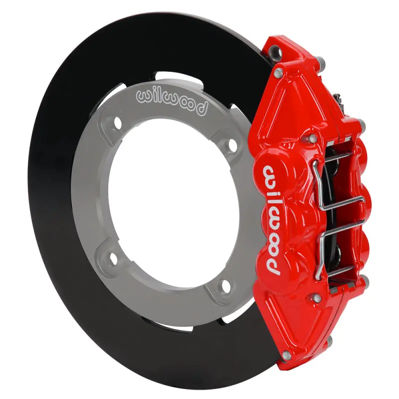 Wilwood 19-22 Honda Talon 1000 Red 4-Piston Rear Kit 11.25In - Plain Face Steel Rotors 1