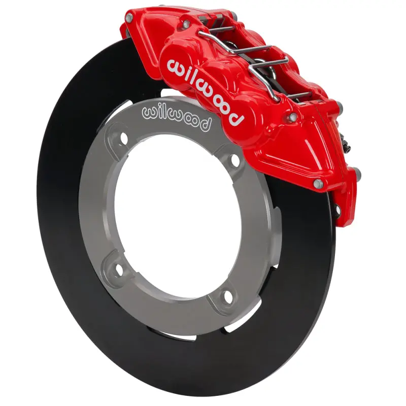 Wilwood 19-22 Honda Talon 1000 Red 6-Piston Front Kit 11.25In - Plain Face Steel Rotors 1
