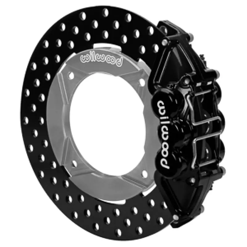 Wilwood 2019 Polaris Turbo Utv6 Rear Kit 11.25In Drilled - Black 1