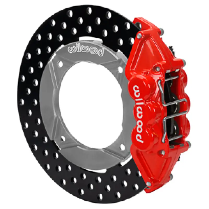 Wilwood 2019 Polaris Turbo Utv6 Rear Kit 11.25In Drilled - Red 1
