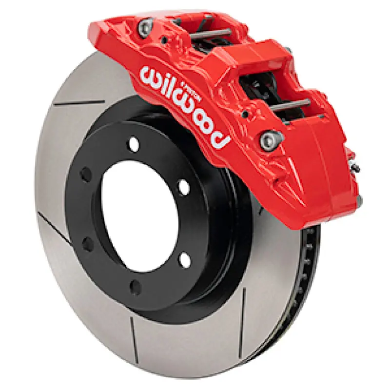 Wilwood 21-24 Ford Bronco Aerolite 6R Kit 6 X 5.50In Hub - 13.38In Slotted Rotor - Red 1