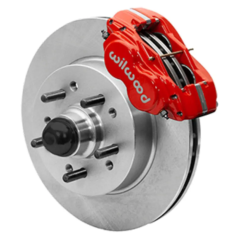 Wilwood 55-57 Chevy Bel Air Dynalite 4 Classic Kit, 5X4.75In Hub - Red 1