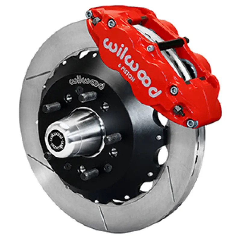 Wilwood 55-57 Chevy Bel Air Superlite 6R Kit, 5 X 4.50In/4.75In Hub - 12.88In Slotted - Red 1