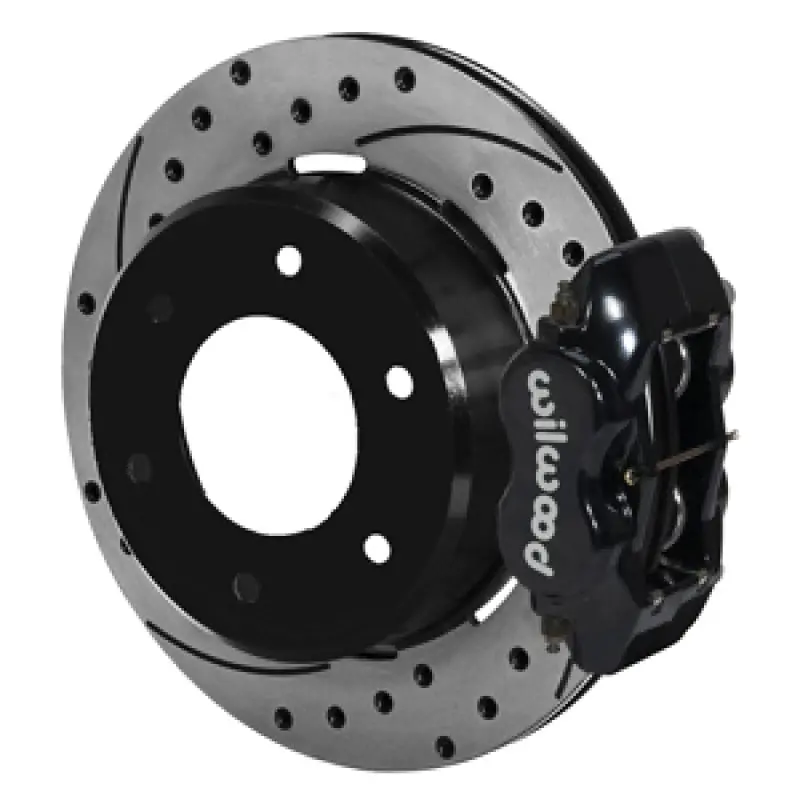 Wilwood 63-87 C10/C15 Dynalite Blk Calipers 12.19In X .81In D/S Rotors 6-Lug Rear Disc Brake Kit 1