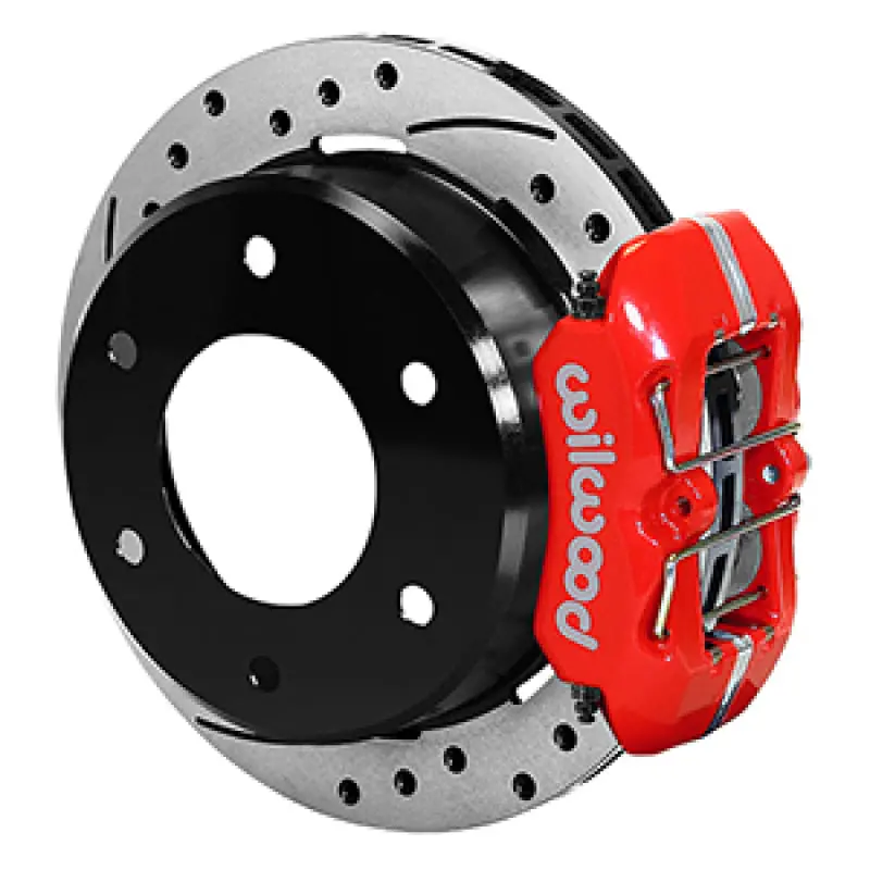 Wilwood 63-87 C10/C15 Dynapro Fdplp Red Calipers 11In X .81In D/S  Rotors 6-Lug Rear Disc Brake Kit 1