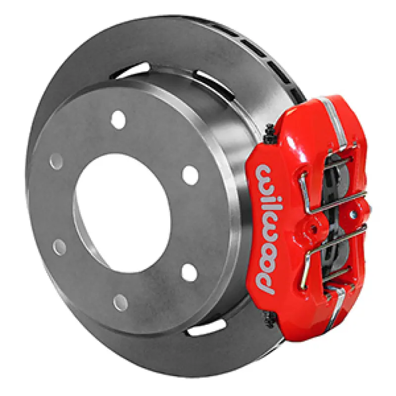 Wilwood 63-87 C10/C15 Dynapro Fdplp Red Calipers 11In X .81In Rotors 6-Lug Rear Disc Brake Kit 1