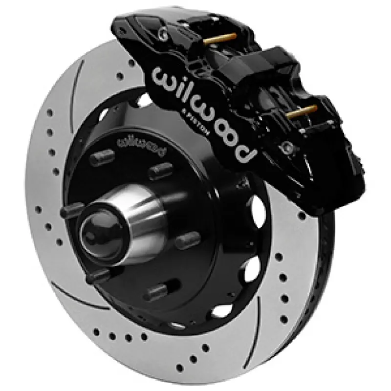 Wilwood 63-87 C10 Cpp Spindle Aero6 Front Bbk 14In Drilled/Slotted 6X5.5 Bc - Black 1