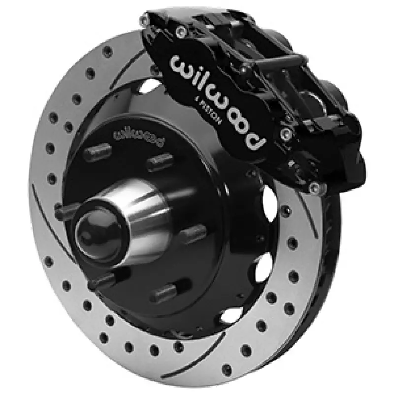 Wilwood 63-87 C10 Cpp Spindle Fnsl6r Front Bbk 13In Drilled/Slotted 6X5.5 Bc - Black 1