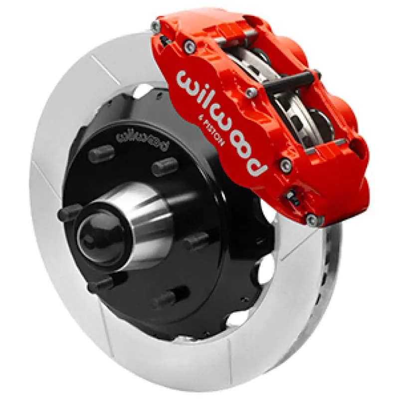 Wilwood 63-87 C10 Cpp Spindle Fnsl6r Front Bbk 13In Slotted 6X5.5 Bc - Red 1