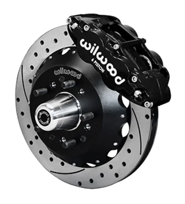 Wilwood 65-68 Chevrolet Impala W/ Drum Spindle Fnsl6r - 12.88 Inch Venter Gt Rotor Drilled 1