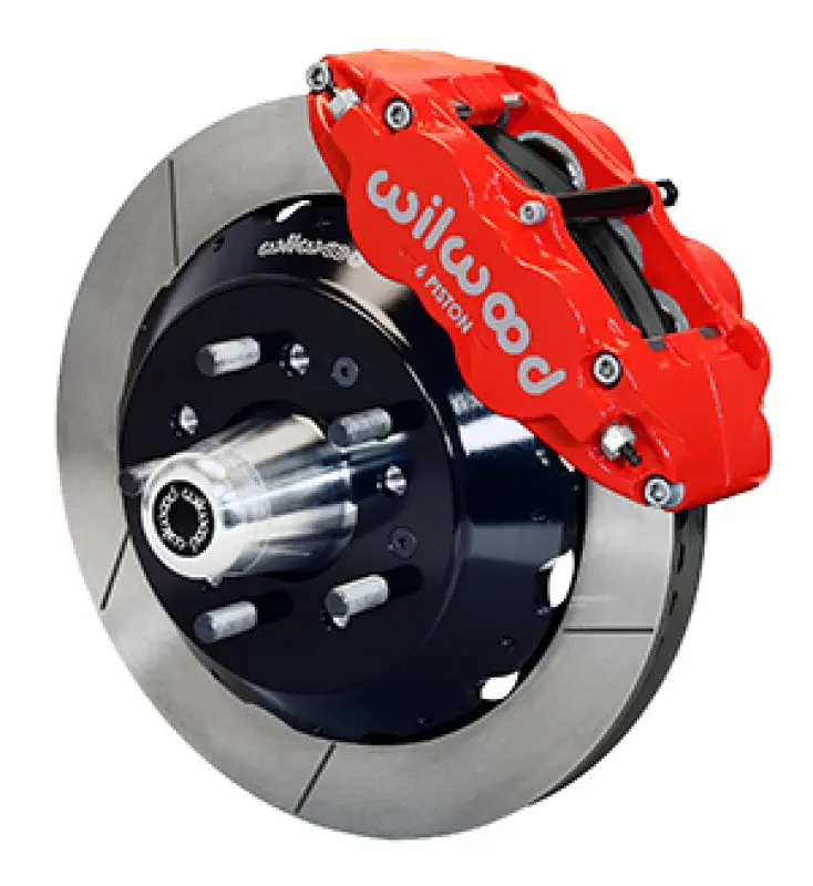 Wilwood 69-70 Chevy Impala W/ Disc Or Drum 69-82 Corvette Fnsl6r 12.88 In Gt Rotor Red 1