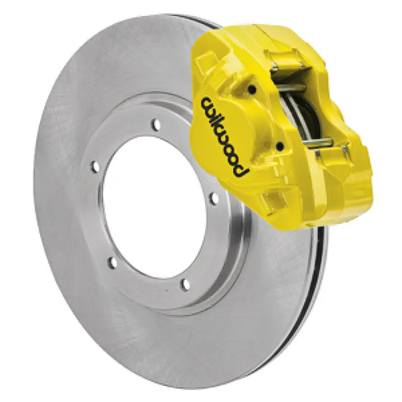 Wilwood 69-74 Porsche 911 D31 11.10In. Front Brake Kit W/ Flex Lines - Yellow 1