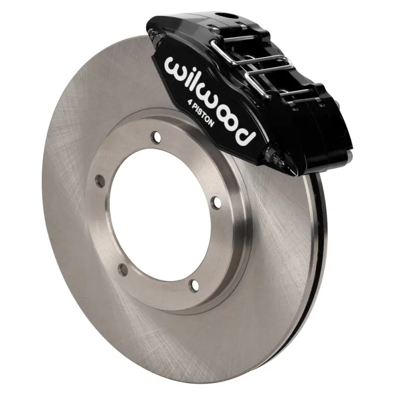 Wilwood 69-74 Porsche 911 Front Powerlite Brake Kit 3In Mt Plain Face - Black 1