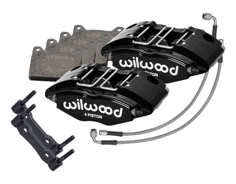 Wilwood 69-74 Porsche 911 Front Powerlite Caliper Kit 3In Mt - Black 1