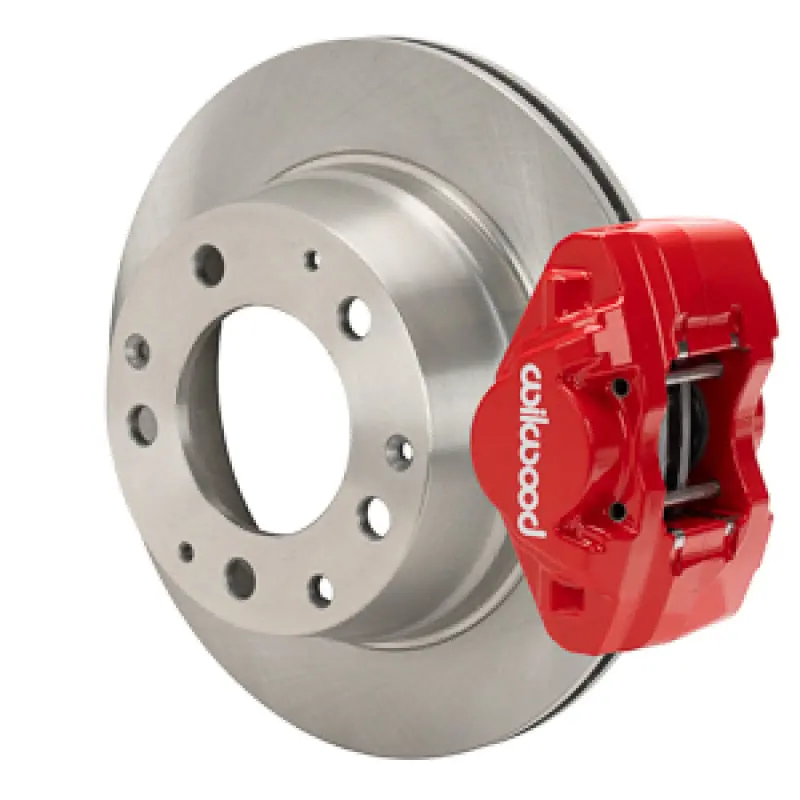 Wilwood 69-83 Porsche 911 D31 11.42In. Rear Brake Kit W/ Flex Lines - Red 1