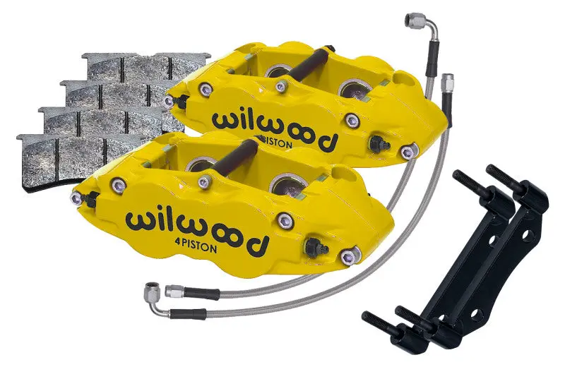 Wilwood 69-83 Porsche 911 Front Superlite Caliper Kit 3.5In Mt - Yellow 1