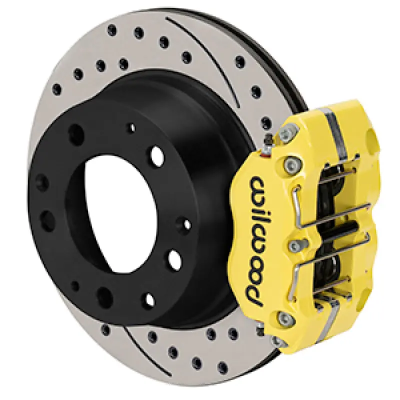 Wilwood 69-83 Porsche 911 Narrow Dynapro-P Radial Rear Brake Kit - Yellow Powder Coat Caliper 1