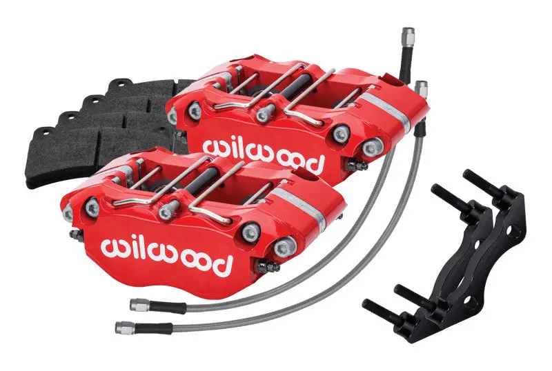 Wilwood 69-83 Porsche 911 Rear Dynapro Caliper Kit 3In Mt - Red 1