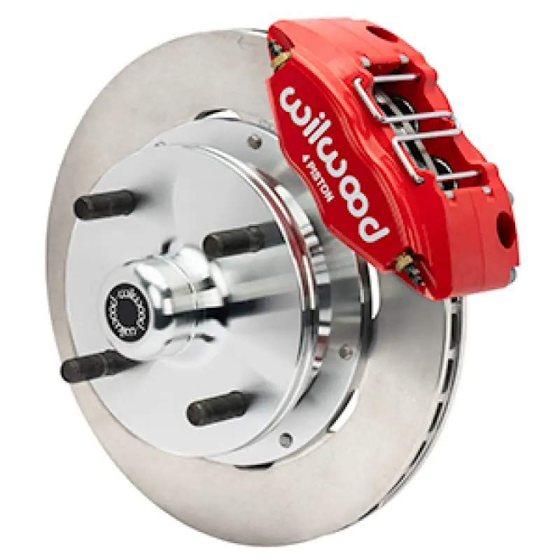 Wilwood 70-72 Porsche 914 Front Powerlite Brake Kit Plain Face - Red 1