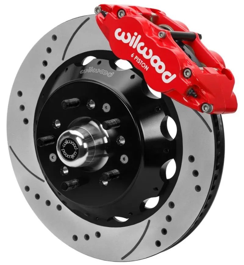 Wilwood 70-81 Fbody/75-79 A&Xbody Fnsl6r Frt Bbk 14In D/S Rtr Red Calipers Use W/ Pro Drop Spindle 1