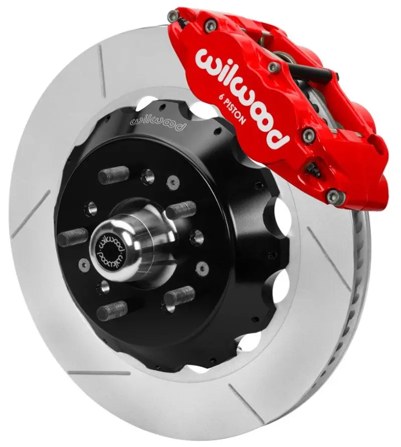 Wilwood 70-81 Fbody/75-79 A&Xbody Fnsl6r Frt Bbk 14In Rtr Red Calipers Use W/ Pro Drop Spindle 1