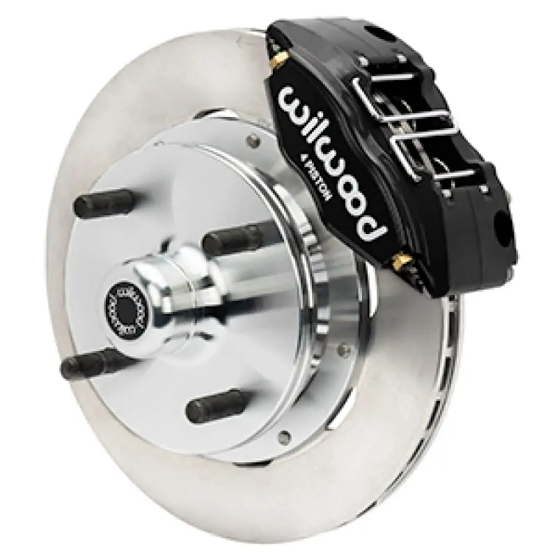 Wilwood 73-76 Porsche 914 Front Powerlite Brake Kit Plain Face - Black 1