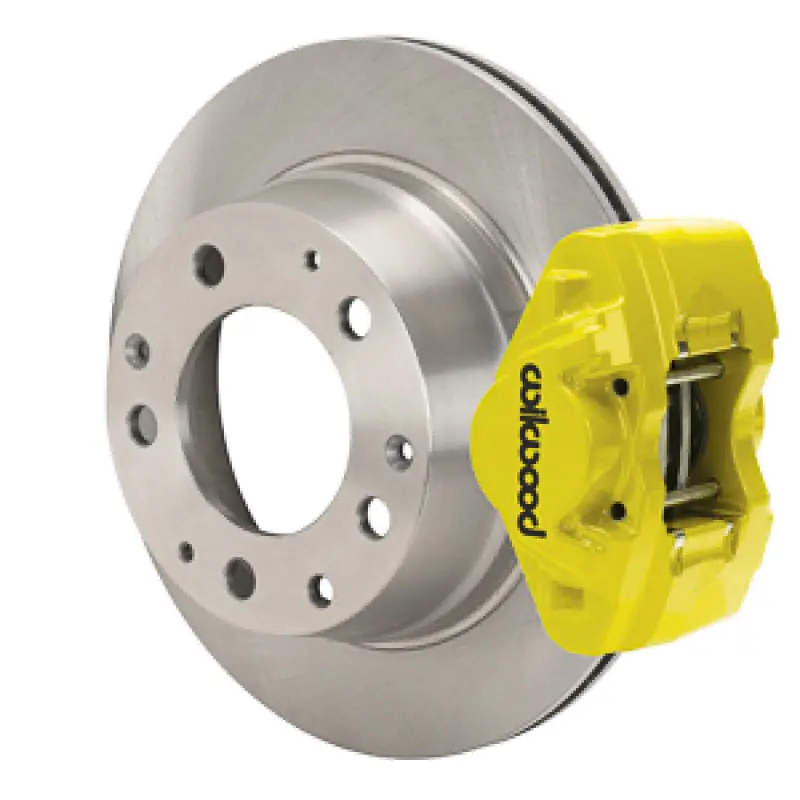 Wilwood 84-89 Porsche 911 D31 11.42In. Rear Brake Kit W/ Flex Lines - Yellow 1