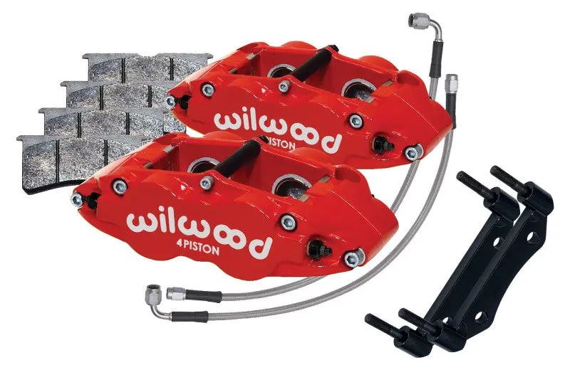 Wilwood 84-89 Porsche 911 Front Superlite Caliper Kit 3.5In Mt - Red 1